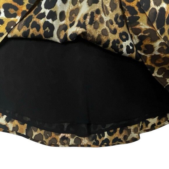 Express Womens Cami Top Size Small Spaghetti Strap V-Neck Lined Animal Print - Picture 2 of 5